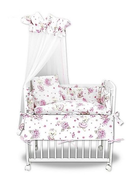 Babyhafen Beistellbett Babybett Baby Massivholz – Weiß, höhenverstellbar, M günstig online kaufen