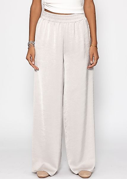SASSYCLASSY Stoffhose Fließende Satin Stoffhose Damen günstig online kaufen