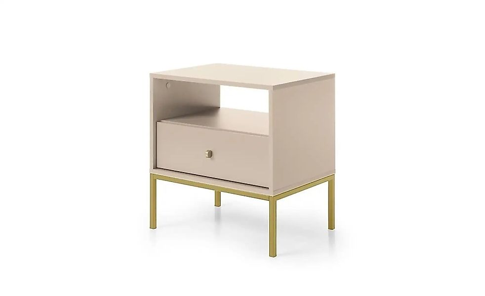 Nachtkommode  Molly ¦ beige ¦ Maße (cm): B: 53,6 H: 56,2 Tische > Nachttisc günstig online kaufen