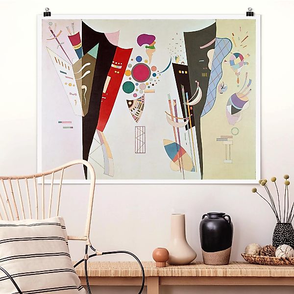 Poster Kunstdruck - Querformat Wassily Kandinsky - Wechselseitiger Gleichkl günstig online kaufen