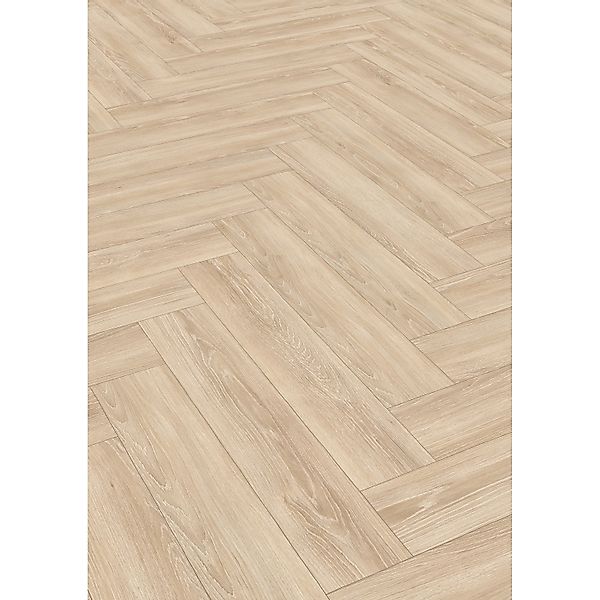 Egger NatureSense Herringbone Laminat 8 mm Beige günstig online kaufen