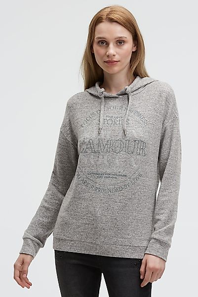SOCCX Kapuzenpullover mit elastischem Saum günstig online kaufen
