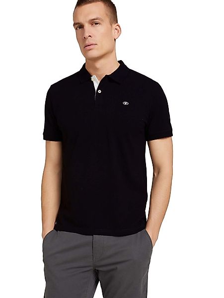 TOM TAILOR Poloshirt mit Knopfleiste und Logo günstig online kaufen