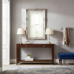 Barockspiegel in Silber Holz günstig online kaufen