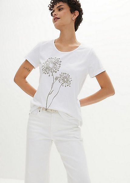 bonprix T-Shirt lockere Passform, Kurzarm-Design, weiter Rundhalsausschnitt günstig online kaufen