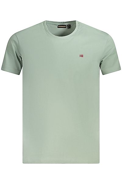 Napapijri T-Shirt Grünes Herren Kurzarm T-Shirt günstig online kaufen