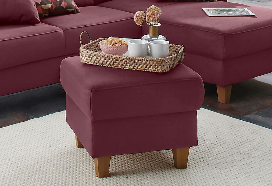 Home affaire Polsterhocker "Palmera, B: 58 cm" mit Stauraum, Federkern günstig online kaufen