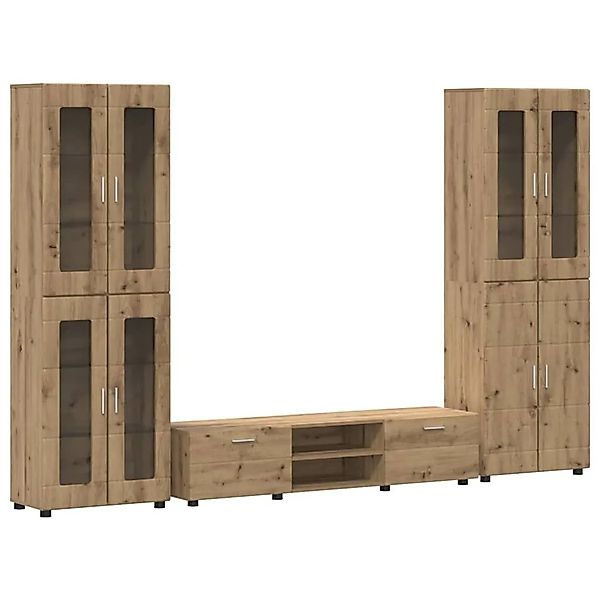 vidaXL TV-Schrankset mit Schubladen Artisan-Eiche Holzwerkstoff 3398013 günstig online kaufen
