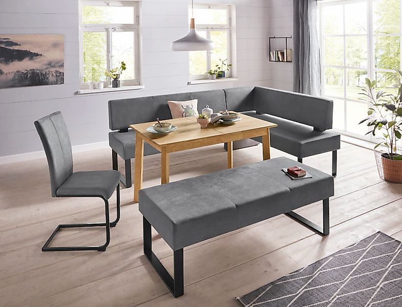 Home affaire Eckbank Oliver mit Metallgestell, günstig online kaufen