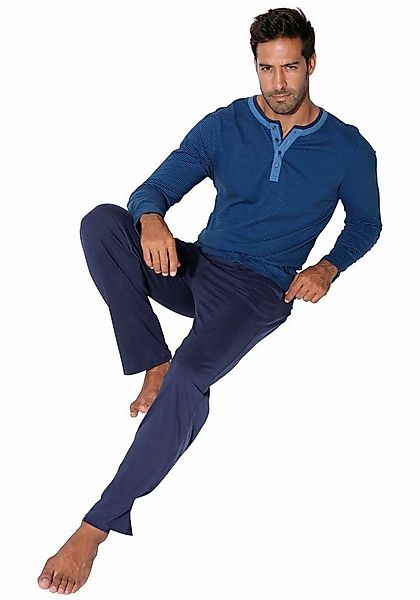 AUTHENTIC LE JOGGER Pyjama (2 tlg) Schlafanzug in langer Form günstig online kaufen
