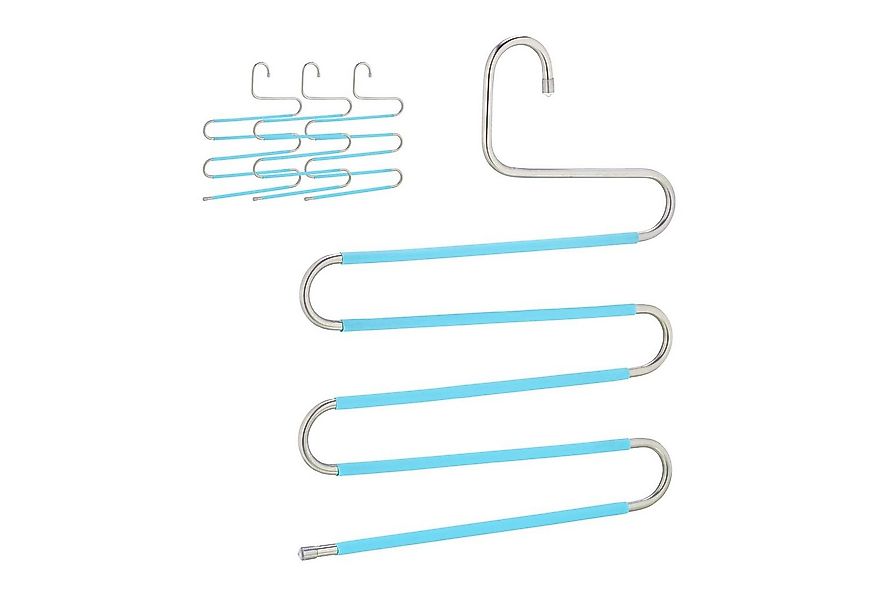 relaxdays Mehrfach-Kleiderbügel Mehrfach Hosenbügel im 4er Set günstig online kaufen