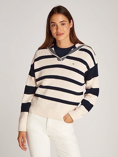 Tommy Hilfiger Polokragenpullover CO CARDI STITCH günstig online kaufen