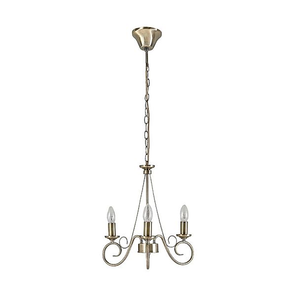 Lindby Kronleuchter Marnia 9621014 Retro Vintage Antik in Bronze aus Metall günstig online kaufen