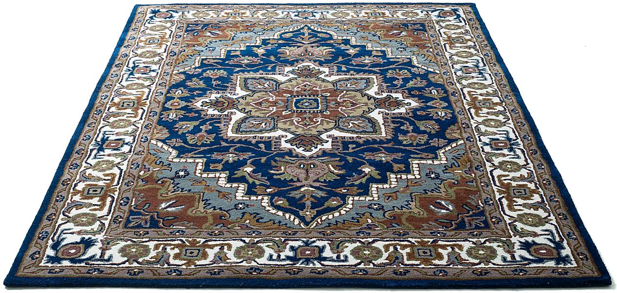 my home Wollteppich »Aman«, rechteckig, 14 mm Höhe, reine Wolle, Orient-Opt günstig online kaufen