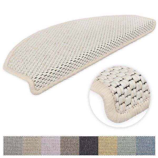 Metzker® Stufenmatte Stufenmatten Göteborg Halbrund Hellbeige 15 Stück, hal günstig online kaufen