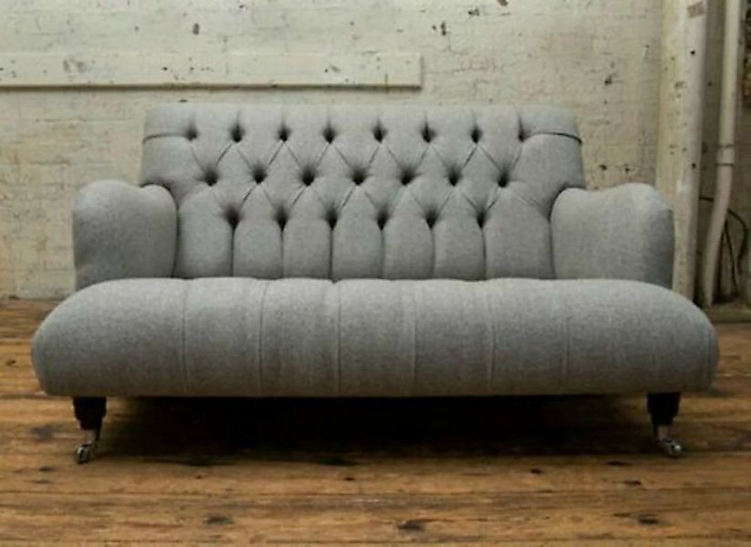 JVmoebel 2-Sitzer, Chesterfield Textil Sofa 2 Sitzer Stoffsofas Sofa Polste günstig online kaufen