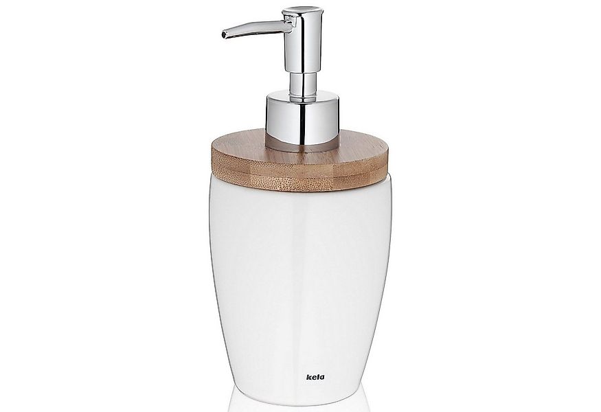 kela Seifenspender Natura, glänzende Keramik, 350 ml, leicht zu befüllen günstig online kaufen