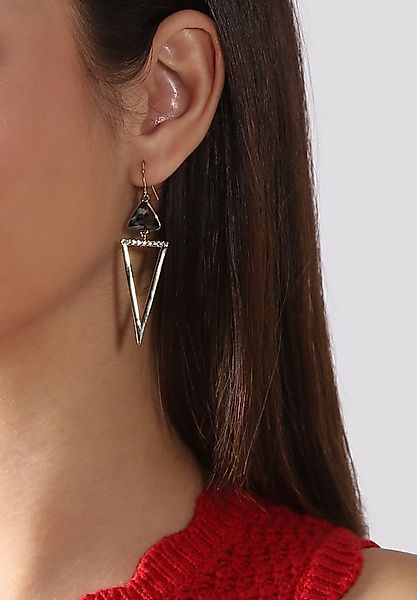 MISH Paar Ohrhänger Layla, Lange, dreieckige, winzige Diamantdetails günstig online kaufen