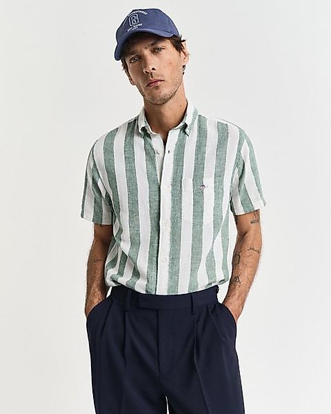 Gant Kurzarmhemd REG COTTON LINEN STRIPE günstig online kaufen