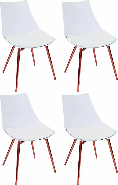 Kayoom Stuhl »Dakota 110 4er-Set, Kunstleder-Bezug, Sitzfläche aus Schaumst günstig online kaufen