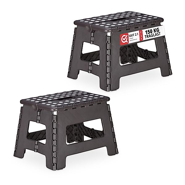 relaxdays Sitzhocker 2 x Klapphocker faltbar günstig online kaufen