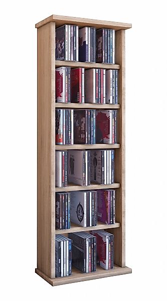 VCM Media-Regal "Holz CD DVD Stand Regal Schrank Ständer Vostan" 1 Stk. tlg günstig online kaufen