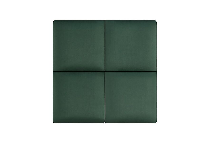 neu.haus Wandpolster, (Set, 4 Stück), »Carpino« Wandkissen Samt 30 x 30 cm günstig online kaufen