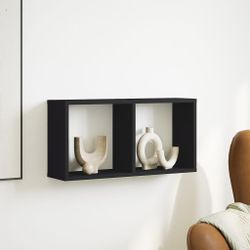 vidaXL Regal Wandschrank 60x16x30 cm Schwarz günstig online kaufen