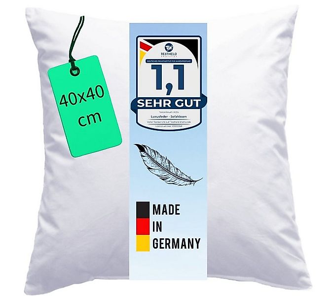 Luxusfeder Kissenfüllung Daunenkissen 40x40 cm Daunenfüllung Sofakissen Fül günstig online kaufen