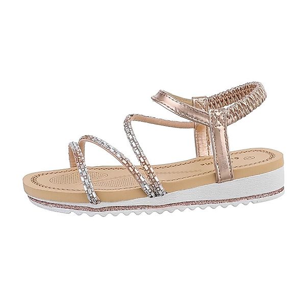 Ital-Design Damen Freizeit Riemchensandalette (85960198) Keilabsatz/Wedge günstig online kaufen