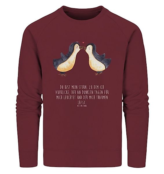 Mr. & Mrs. Panda Longpullover Pinguin Liebe Größe XL - Burgundy - Geschenk, günstig online kaufen