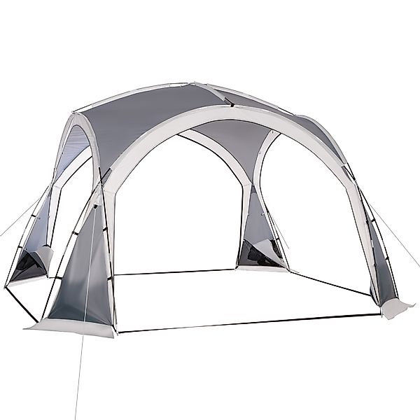 Outsunny Familien-Dome-Campingzelt für 6-8 Personen mit 4 Reißverschlusstür günstig online kaufen