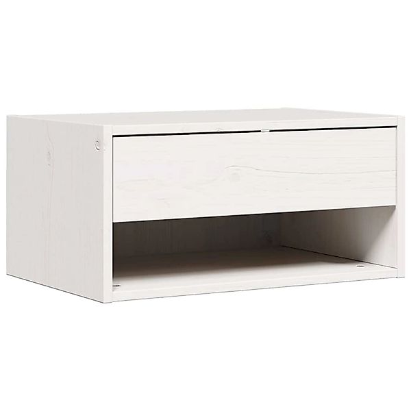 vidaXL Nachttisch Weiß 50 x 32,5 x 24 cm Massivholz Kiefer 873477 günstig online kaufen