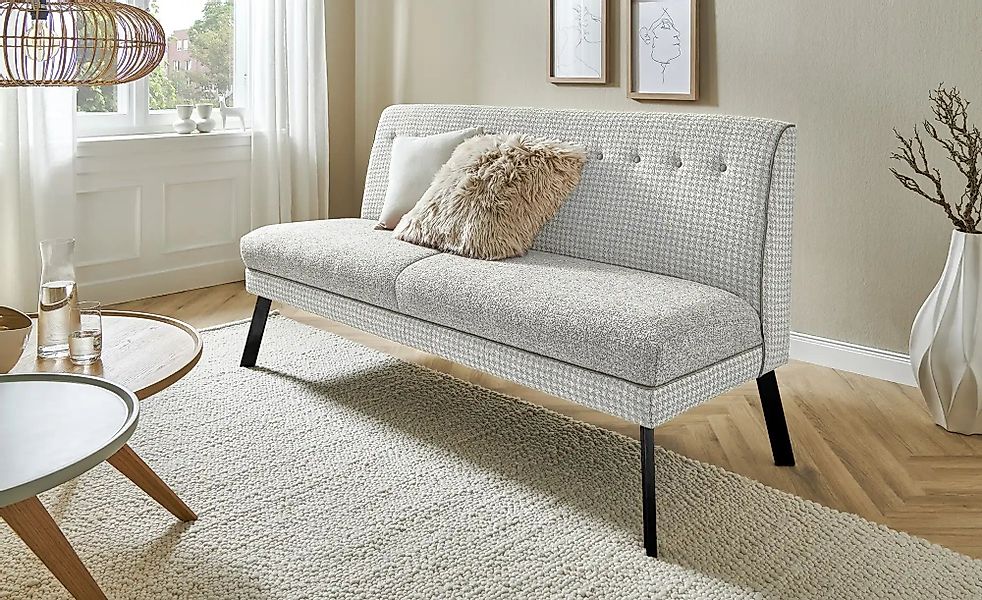 Barnickel Küchensofa  Tabea ¦ grau ¦ Maße (cm): B: 126 H: 92 T: 72 Bänke > günstig online kaufen