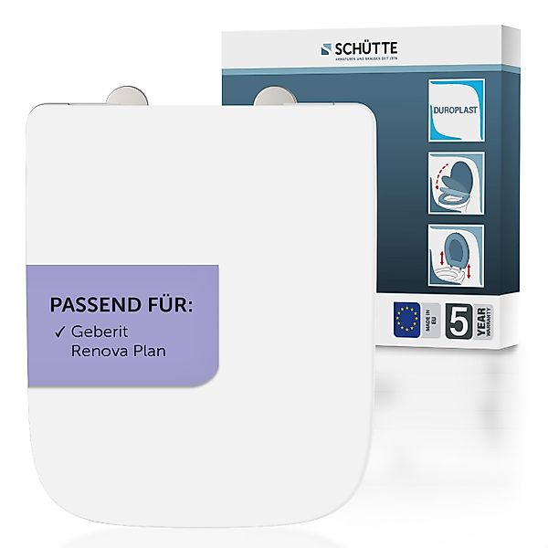 Schütte WC-Sitz Duroplast, WHITE E-Form PRO günstig online kaufen