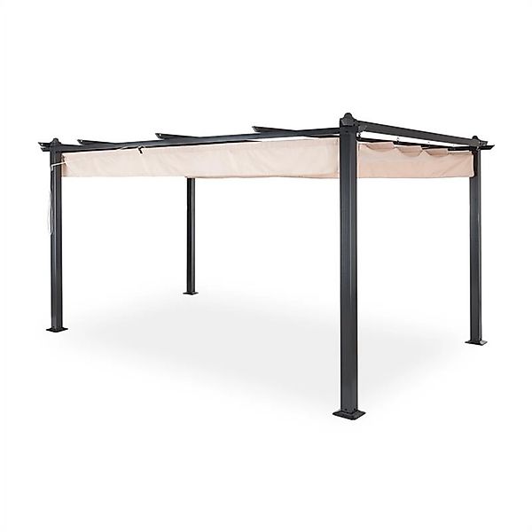 Blumfeldt Pantheon Pergola Vordach Gartenpavillon 3x4 m Aluminium Sonnendac günstig online kaufen