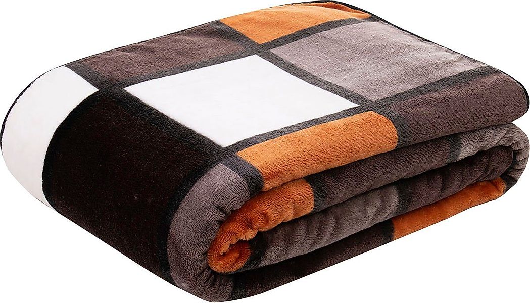 Wohndecke Antigua Cashmere Feeling Karo Kuscheldecke, günstig online kaufen