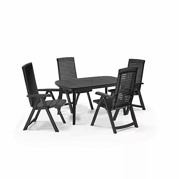 Shaf Garten-Essgruppe Milano Garten Essgruppen-Set Klappstuhl günstig online kaufen