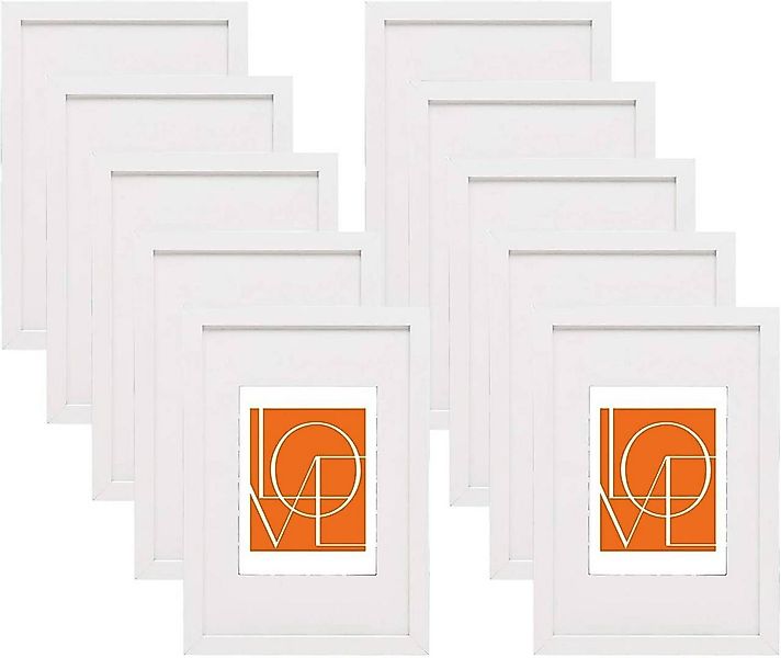 Woltu Bilderrahmen Foto Rahnmen, (10 St), 10x15 bis 30x45 cm aus Holzwerkst günstig online kaufen