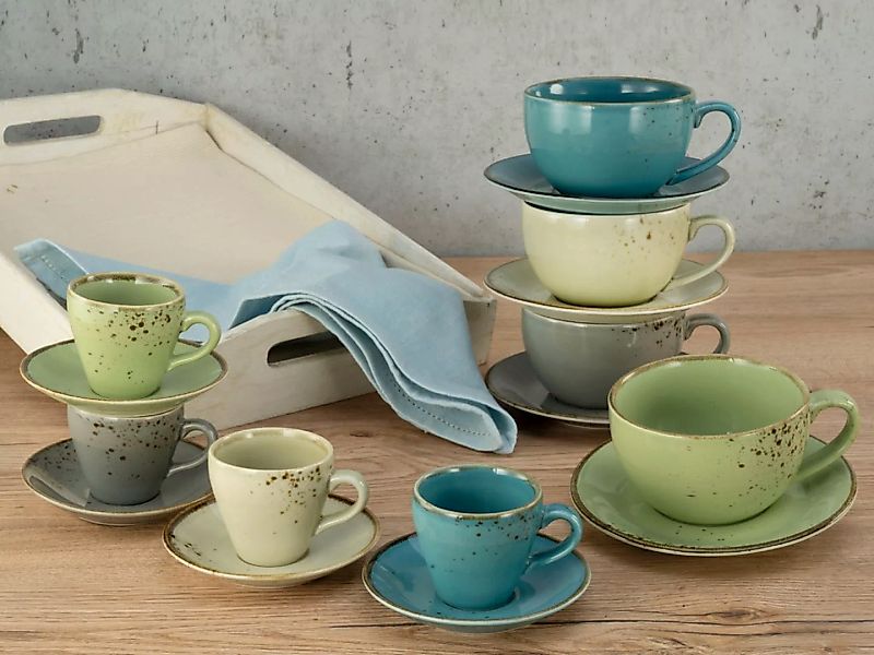 CreaTable Tasse »Tassen Set NATURE COLLECTION«, (Set, 16 tlg.), Bistrotasse günstig online kaufen