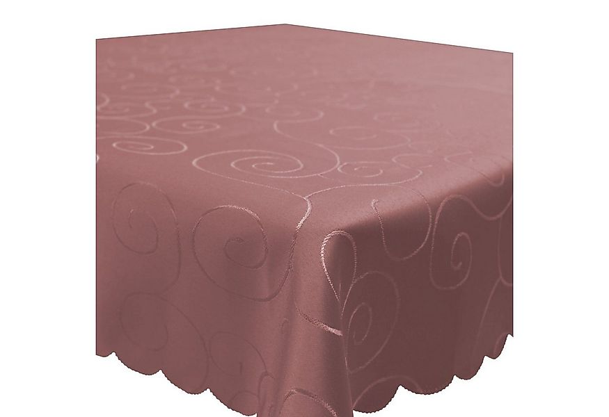 Haus und Deko Tischdecke Tischdecke Damast Ornamente eckig Circle Struktur günstig online kaufen