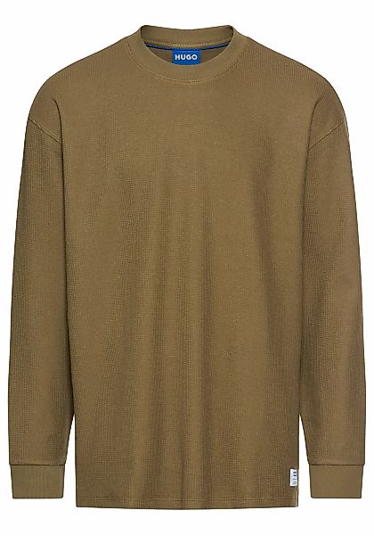 HUGO Blue Langarmshirt "Nuwolo" Rundhalsausschnitt, lässig geschnitten, Log günstig online kaufen
