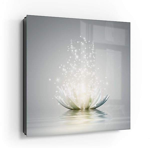 DEQORI Schlüsselkasten 'Funkelnde Lotusblüte', Glas Schlüsselbox günstig online kaufen