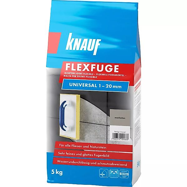 Knauf Fugenmörtel Flexfuge Universal Manhattan 5 kg günstig online kaufen