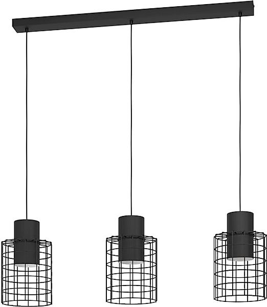 EGLO Hängeleuchte »MILLIGAN« E27 1 Stk. Hängeleuchte und weiß aus Stahl - e günstig online kaufen