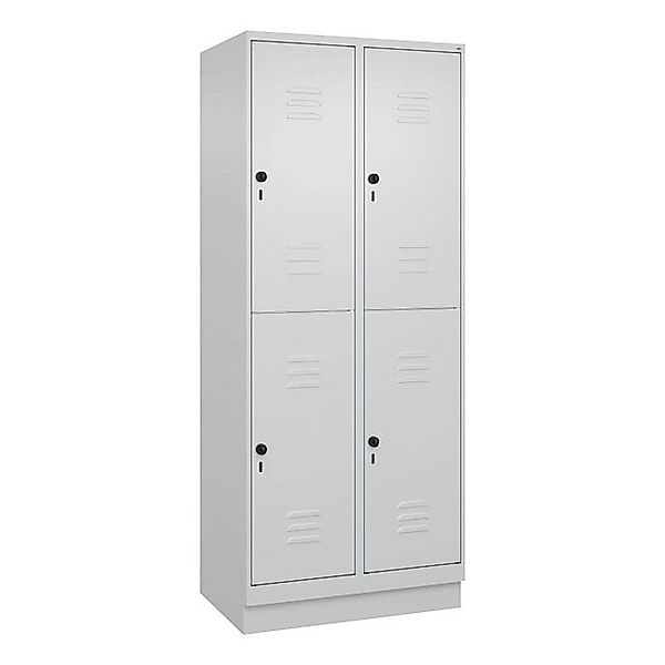 C+P Garderobenschrank Doppel-Garderobenschrank Classic Plus, Abteilbreite 4 günstig online kaufen