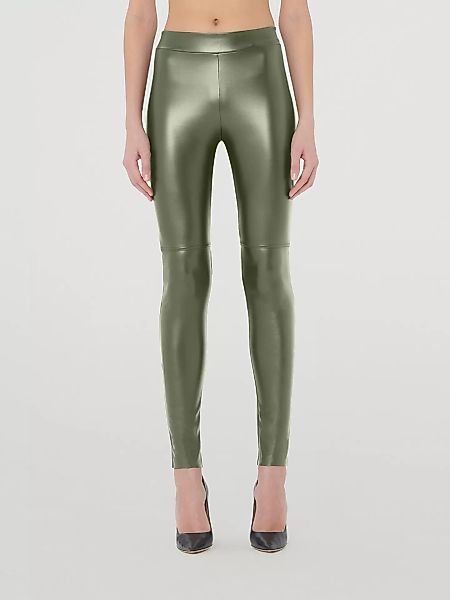 Wolford - Estella Leggings - Kunstleder, Frau, dusty green, Größe: 40 günstig online kaufen