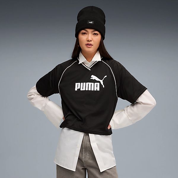 PUMA T-Shirt "ESS RELAXED CROPPED FOOTBALL JERSEY" günstig online kaufen