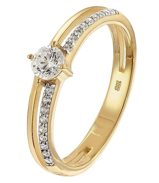 Glizz Goldring Damenring Gold 333/8K mit Zirkonia günstig online kaufen