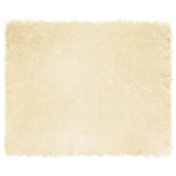 vidaXL Kunstschaffell Teppich Tafalla Creme 200 x 280 cm Polyester 42021507 günstig online kaufen